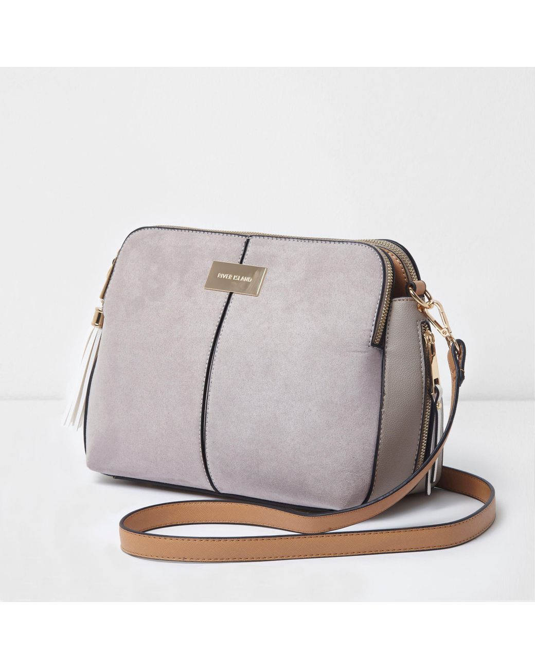 River island triple cheap compartment crossbody bag