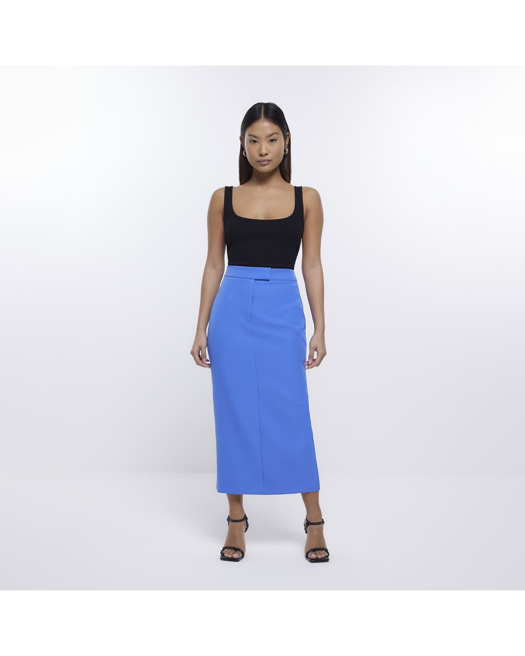 Tailored maxi pencil skirt sales