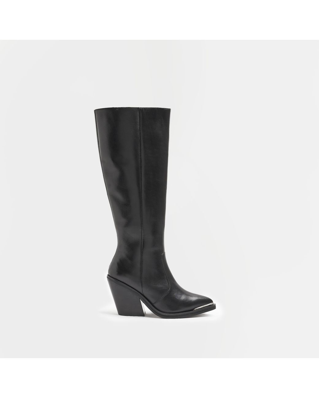 navy knee high boots river island