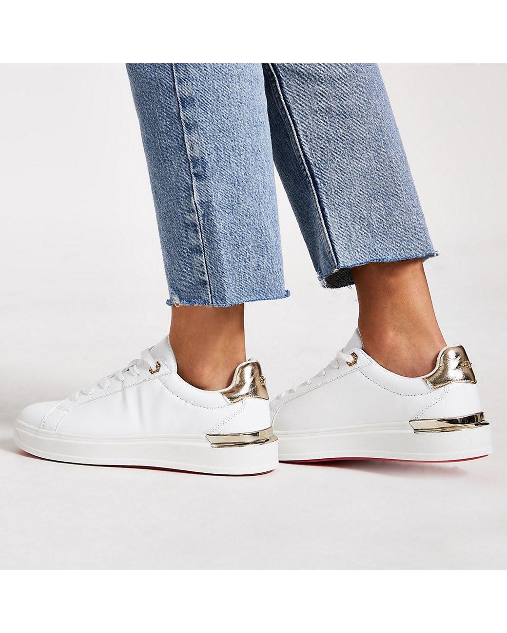 river island platform trainers