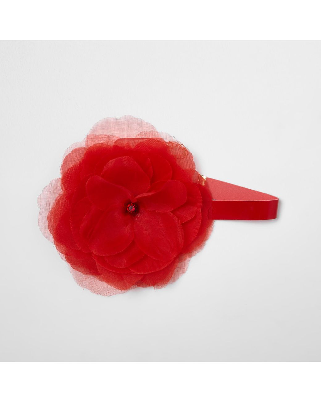 River Island Red Oversized Flower Corsage Choker | Lyst