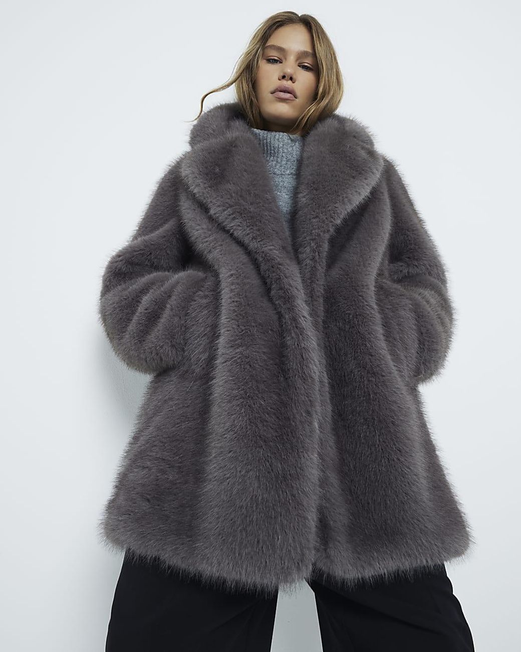 Vintage Faux high quality Fur Coat