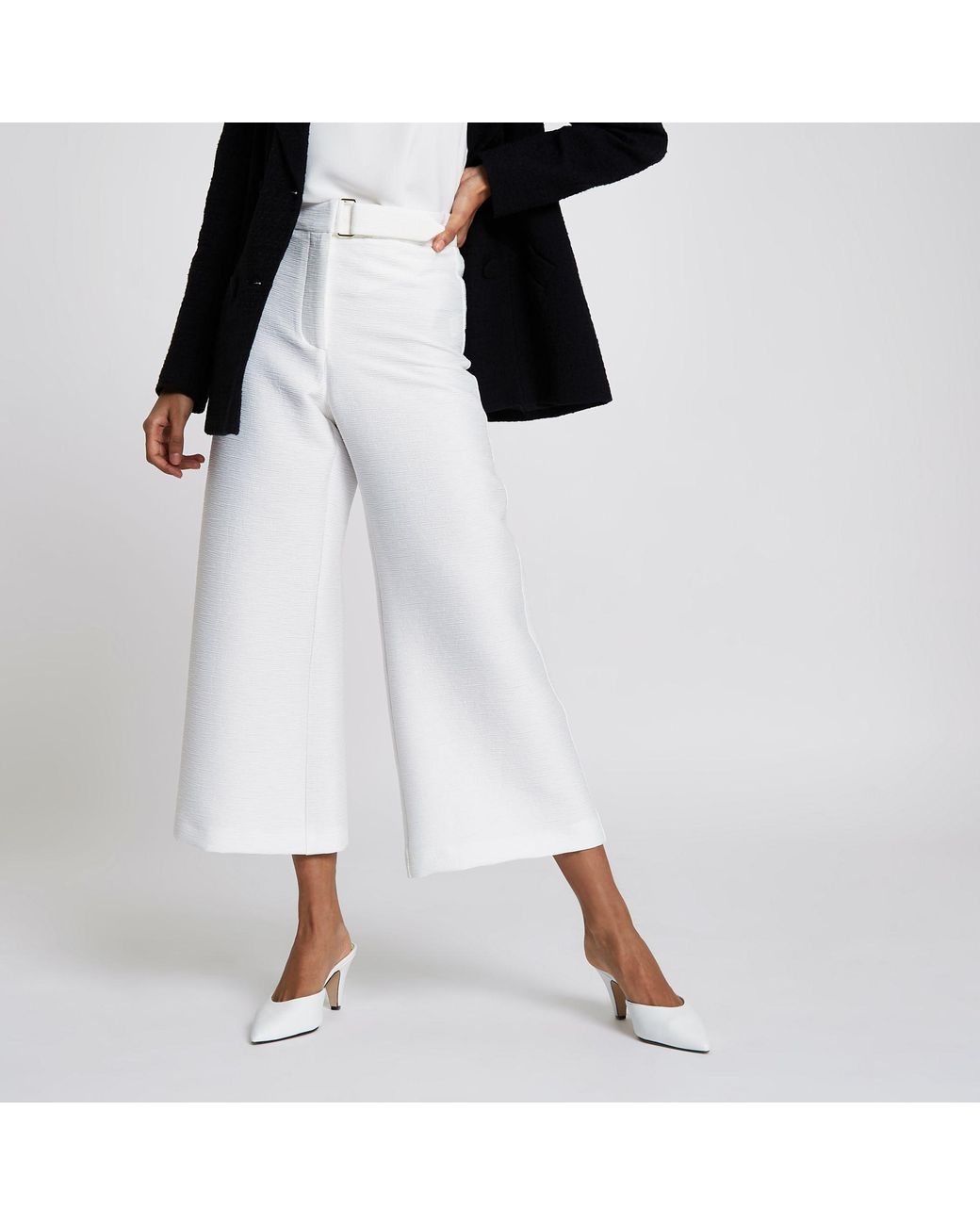 Petite wide top leg culottes