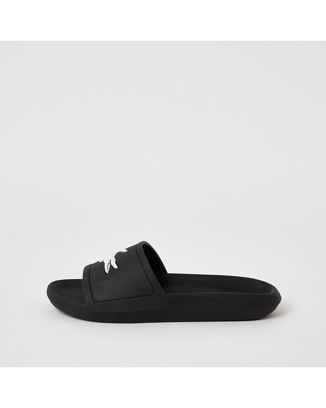 lacoste sliders black