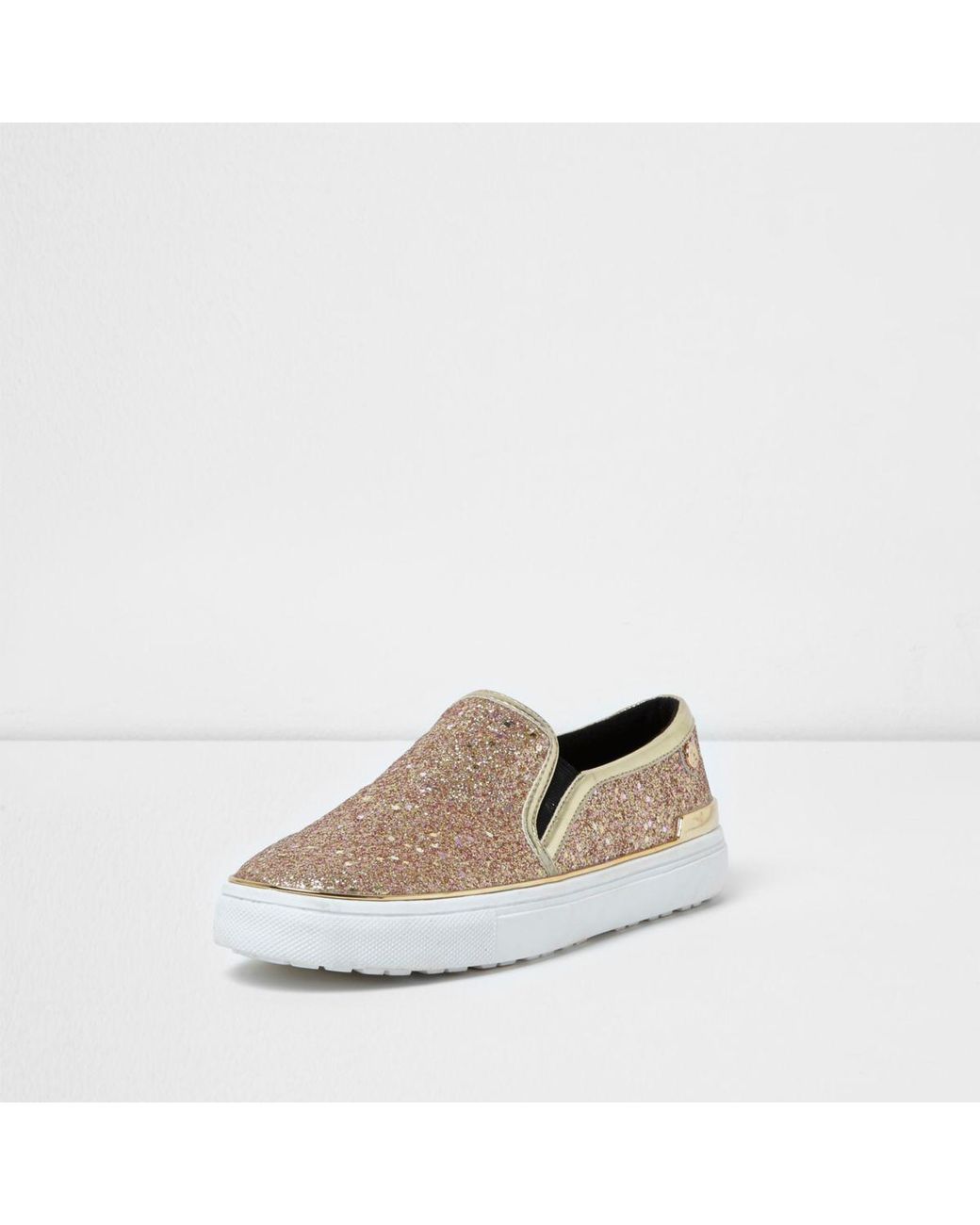 gold glitter plimsolls