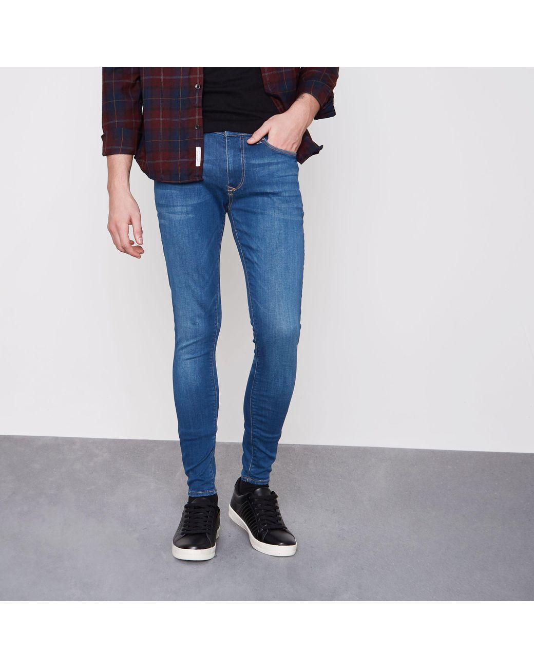 Super Skinny Spray On Jeans for Men 