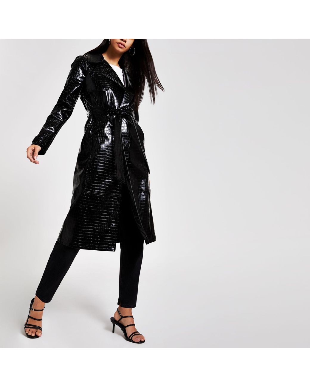 Vinyl trench coat river deals island