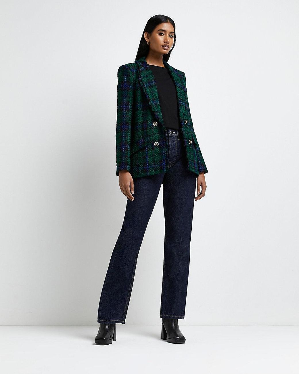 Tweed blazer hotsell river island