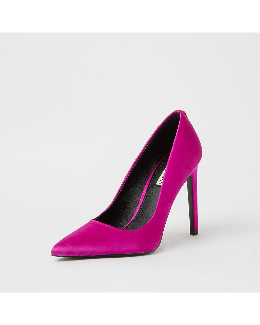 Pink satin court shoes Clearance