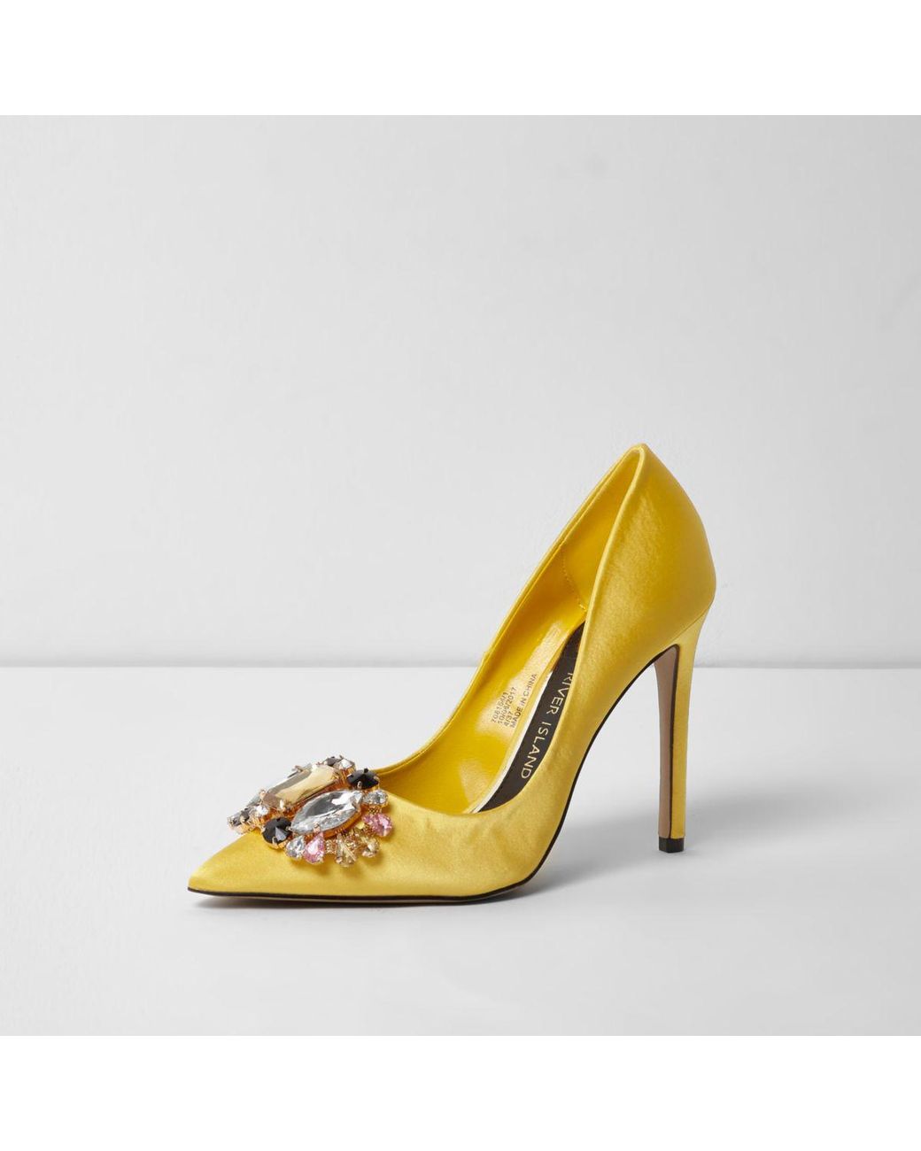 River island yellow shoes sale