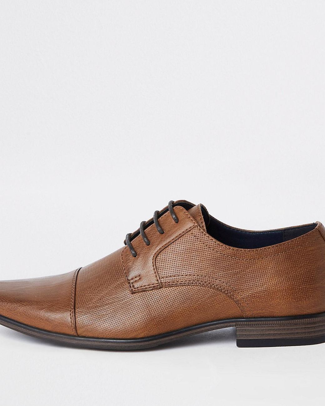 river island brown leather shoes