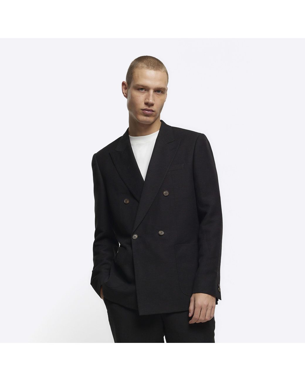 River island blazer frumpy black
