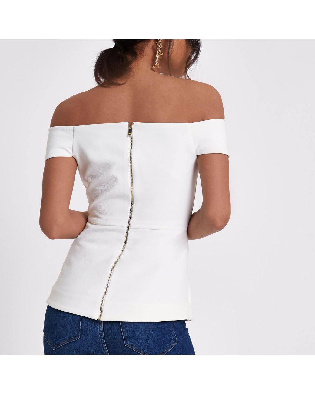River island bardot top new arrivals