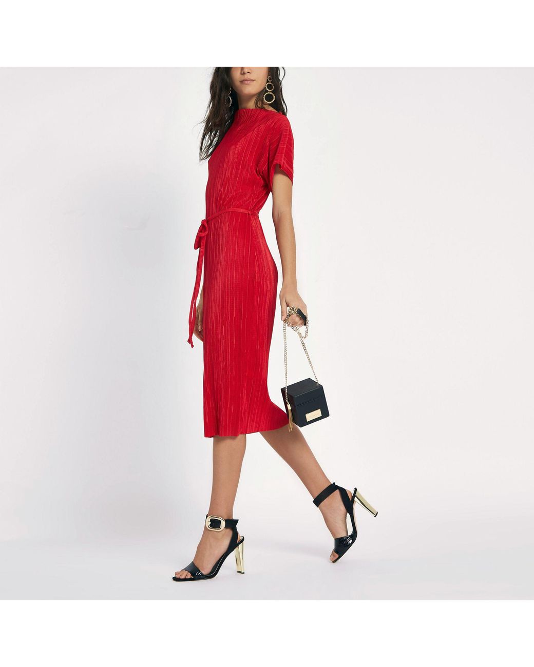 Plisse dress river island cheap