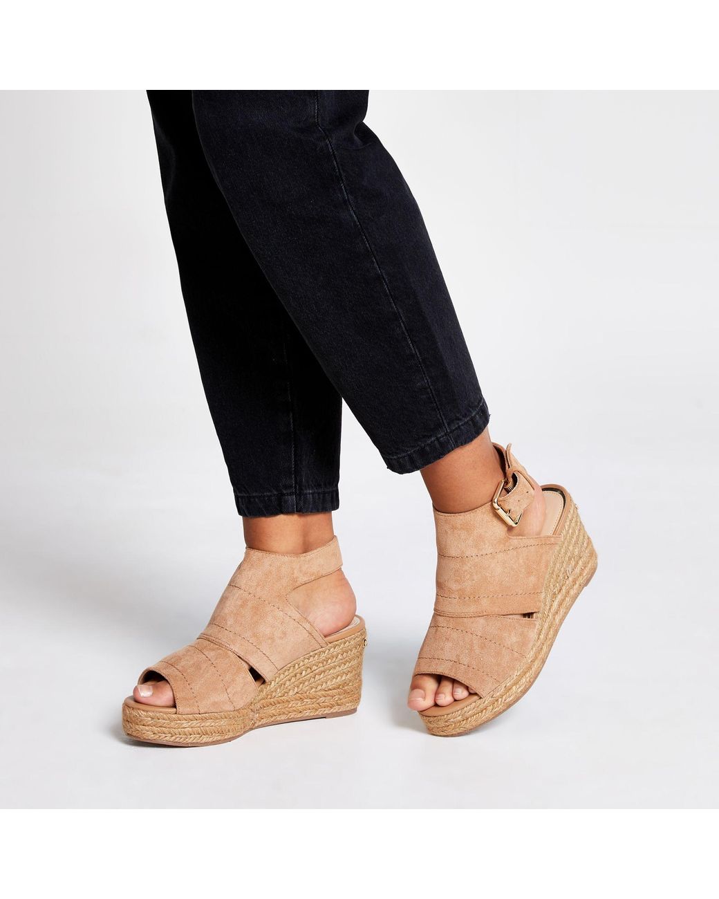 wide open toe sandals