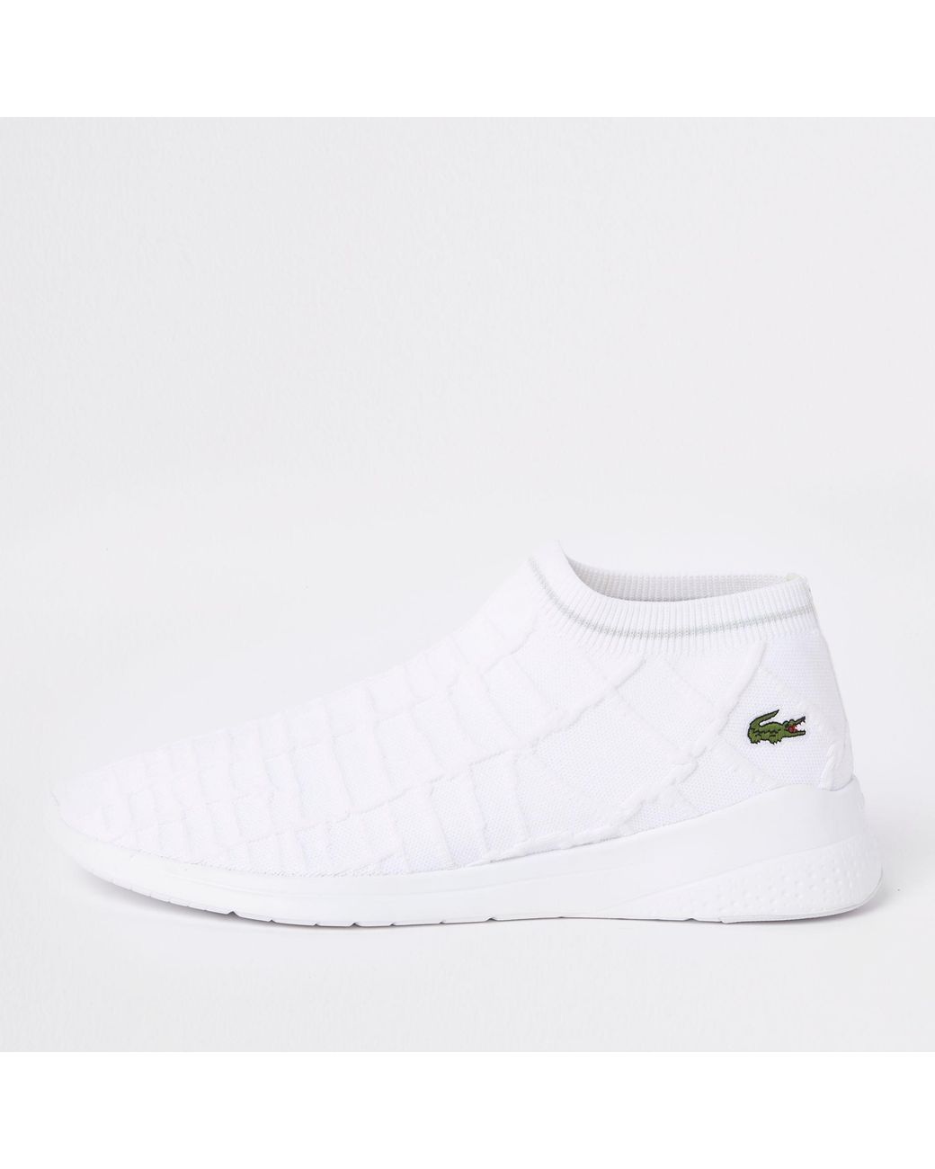 Lacoste Sock Trainers in White for Men | Lyst UK