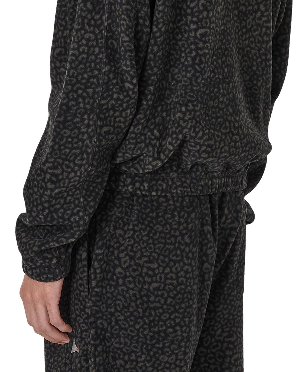 Roa Black Drowi Polar Fleece Hoodie Tops