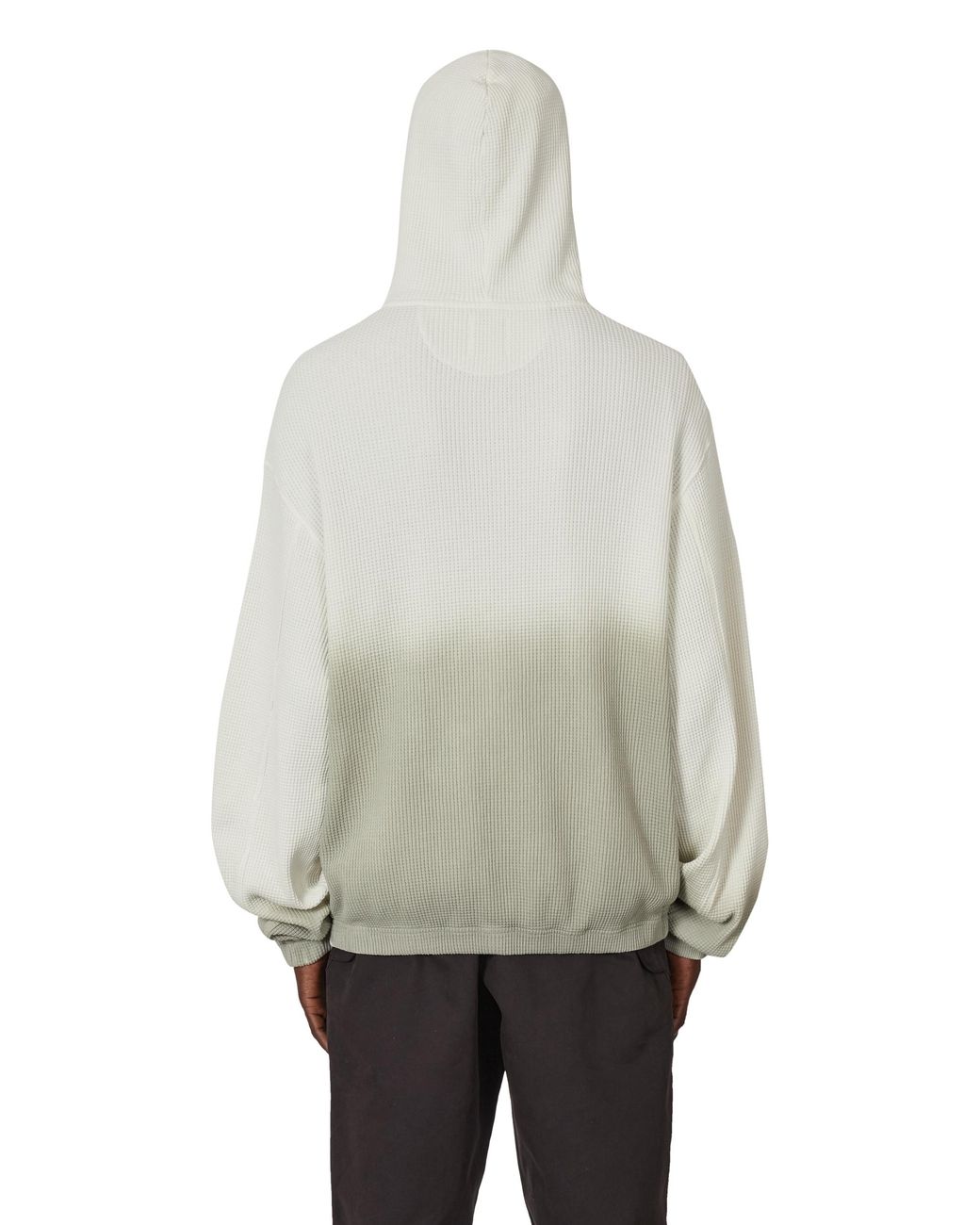 Roa Natural Bee Sun Faded Organic Waffle Zip Up Hoodie Tops