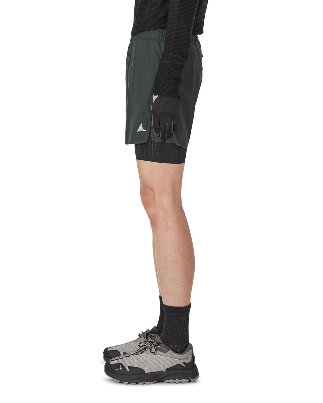 Roa Gray Helder 5 Inch 2-In-1 Running Shorts Bottoms for men