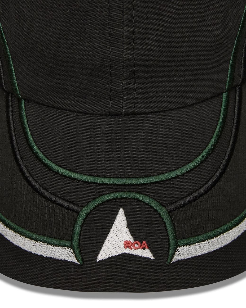 Roa Black Pursuit 6 Panel Cap Soft Goods