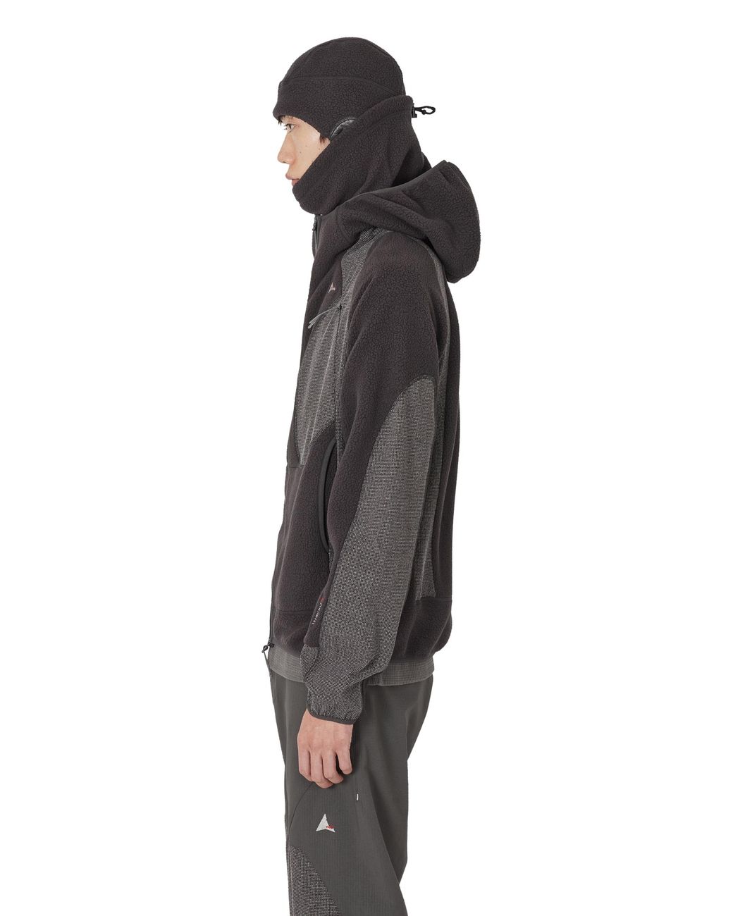 Roa Black Ocular Polartec Thermal Pro Zip Up Hoodie Tops