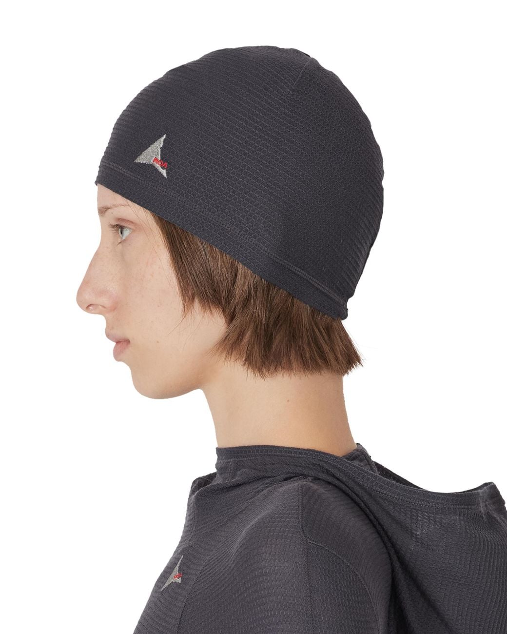 Roa Black Ashi Wool Tencel Beanie Soft Goods