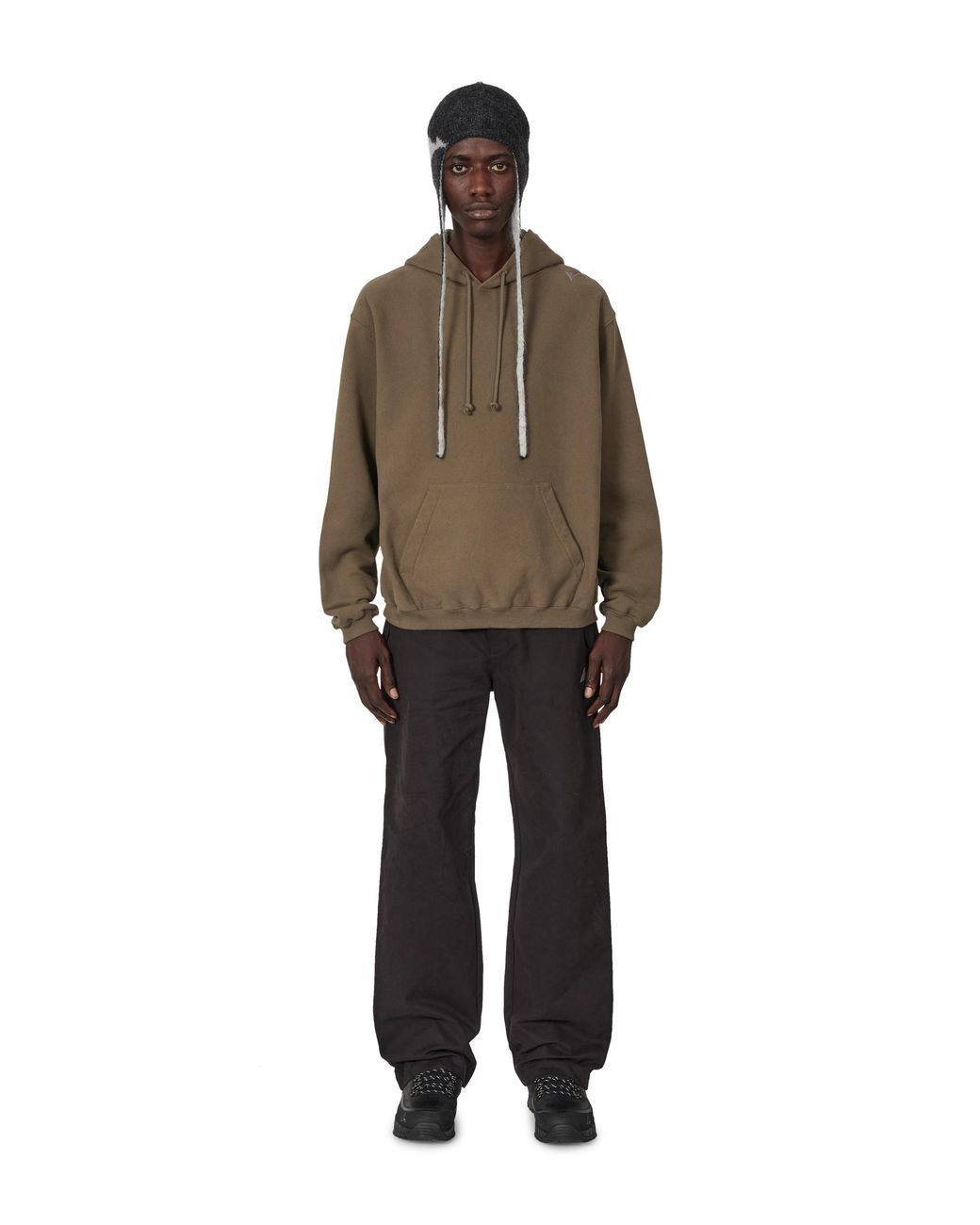 Roa Brown Logo Hoodie Tops