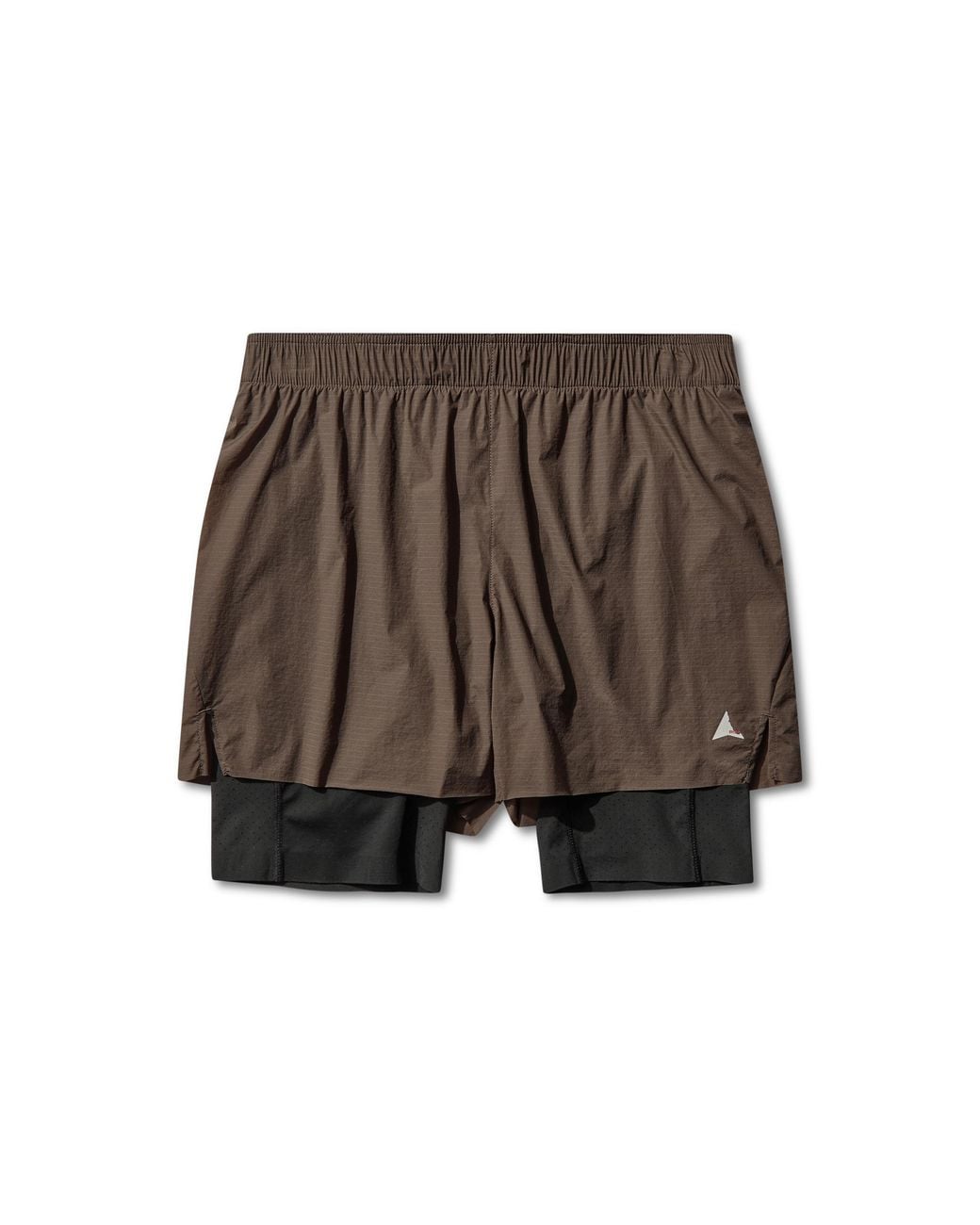Roa Brown Helder 5 Inch 2-In-1 Running Shorts Bottoms for men