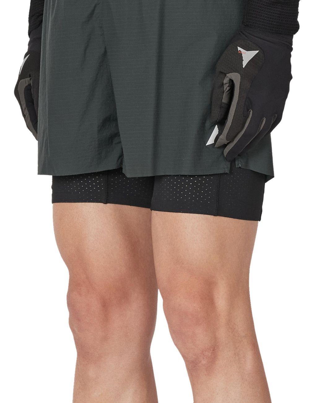 Roa Gray Helder 5 Inch 2-In-1 Running Shorts Bottoms for men