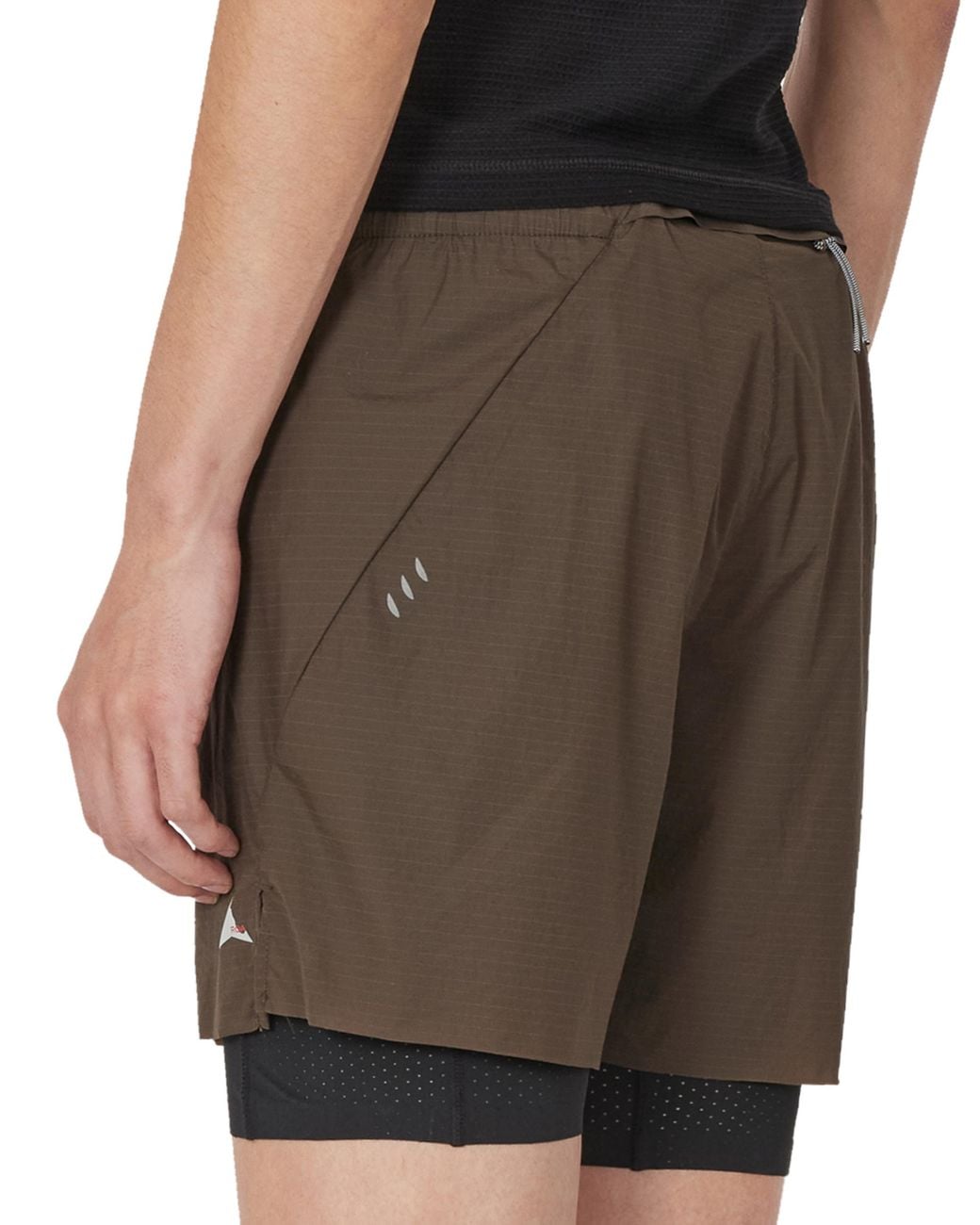 Roa Brown Helder 5 Inch 2-In-1 Running Shorts Bottoms for men