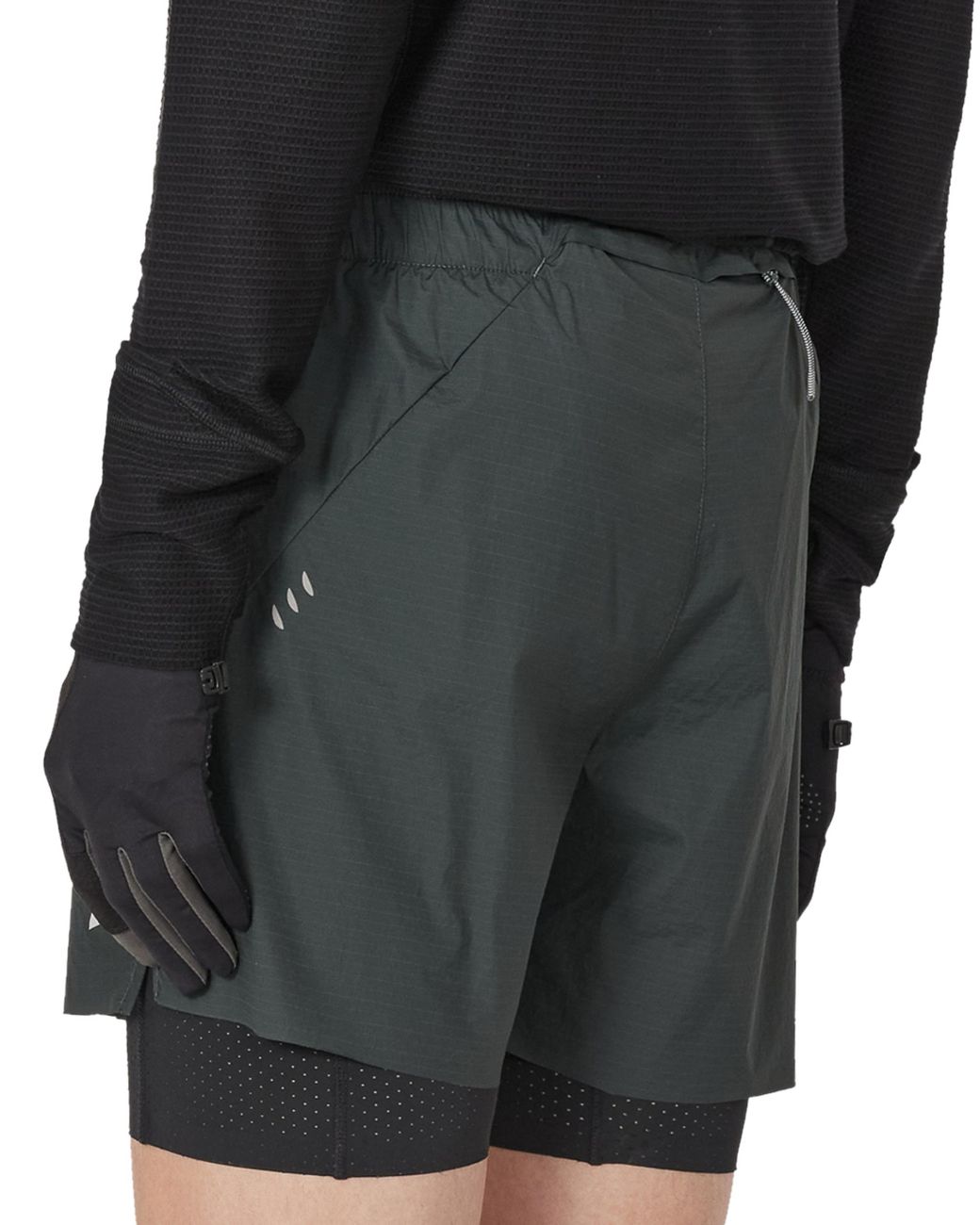 Roa Gray Helder 5 Inch 2-In-1 Running Shorts Bottoms for men