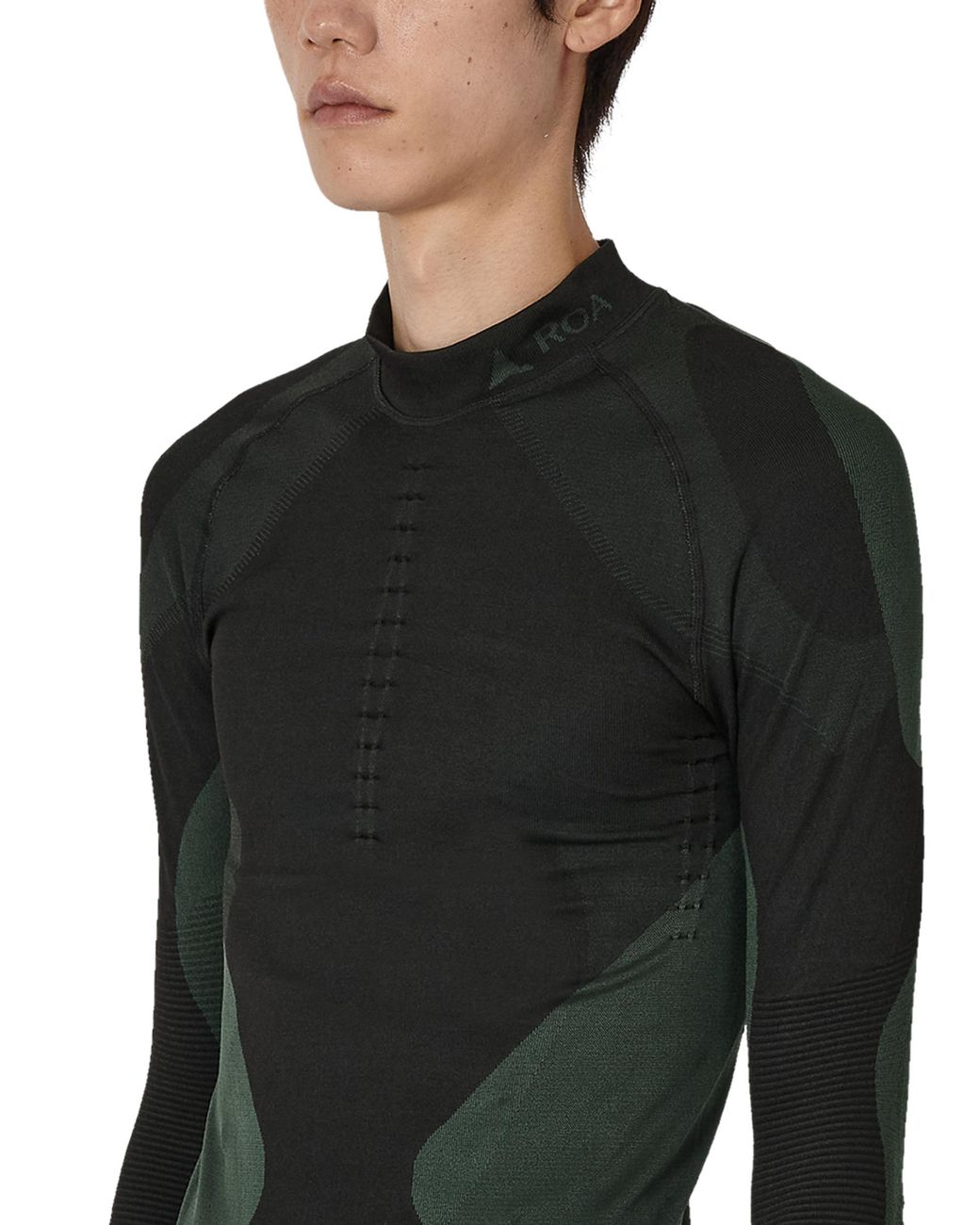 Roa Black Daze Compression Seamless Long Sleeve Tops for men