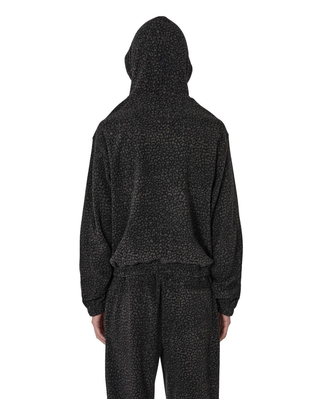 Roa Black Drowi Polar Fleece Hoodie Tops