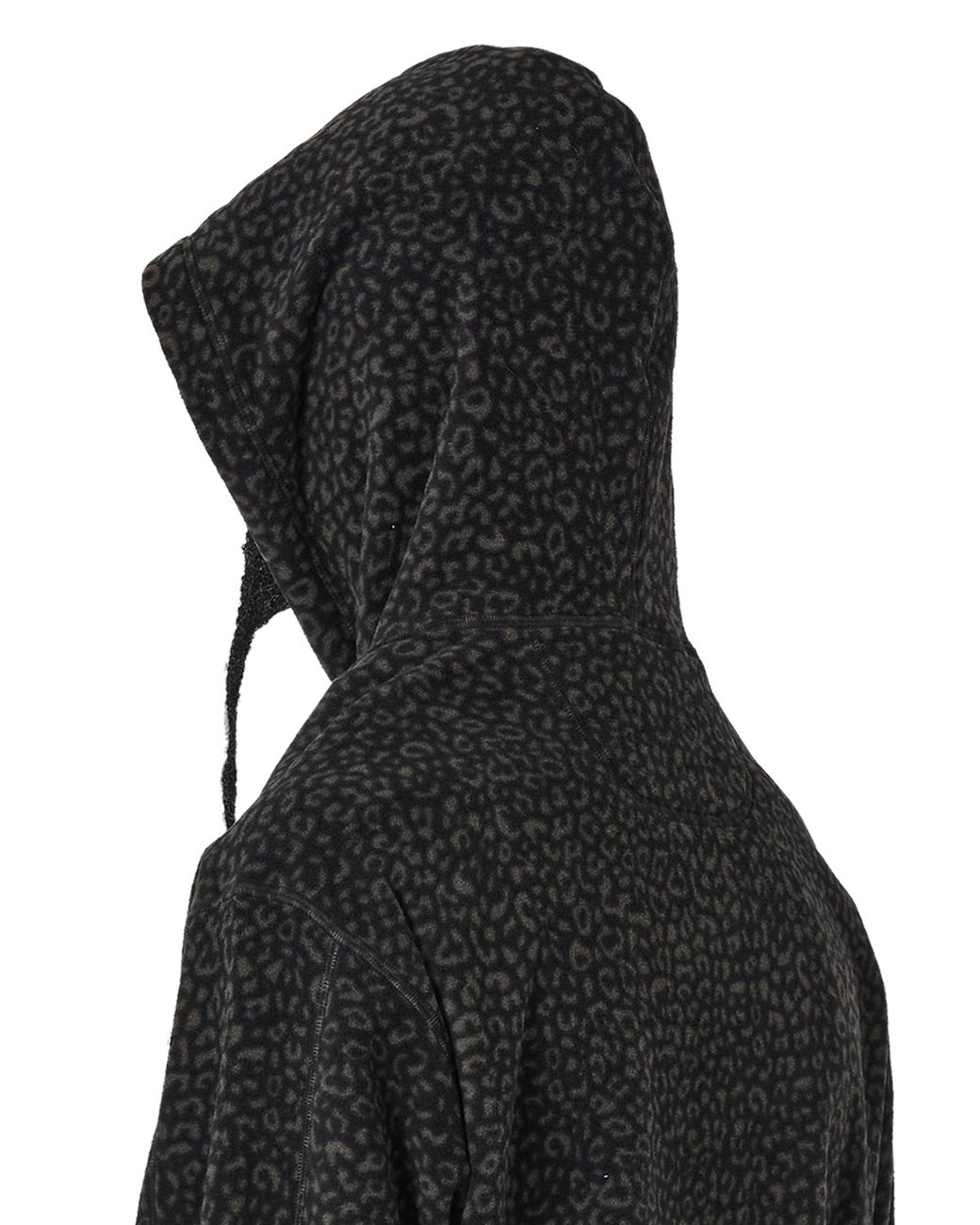 Roa Black Drowi Polar Fleece Hoodie Tops