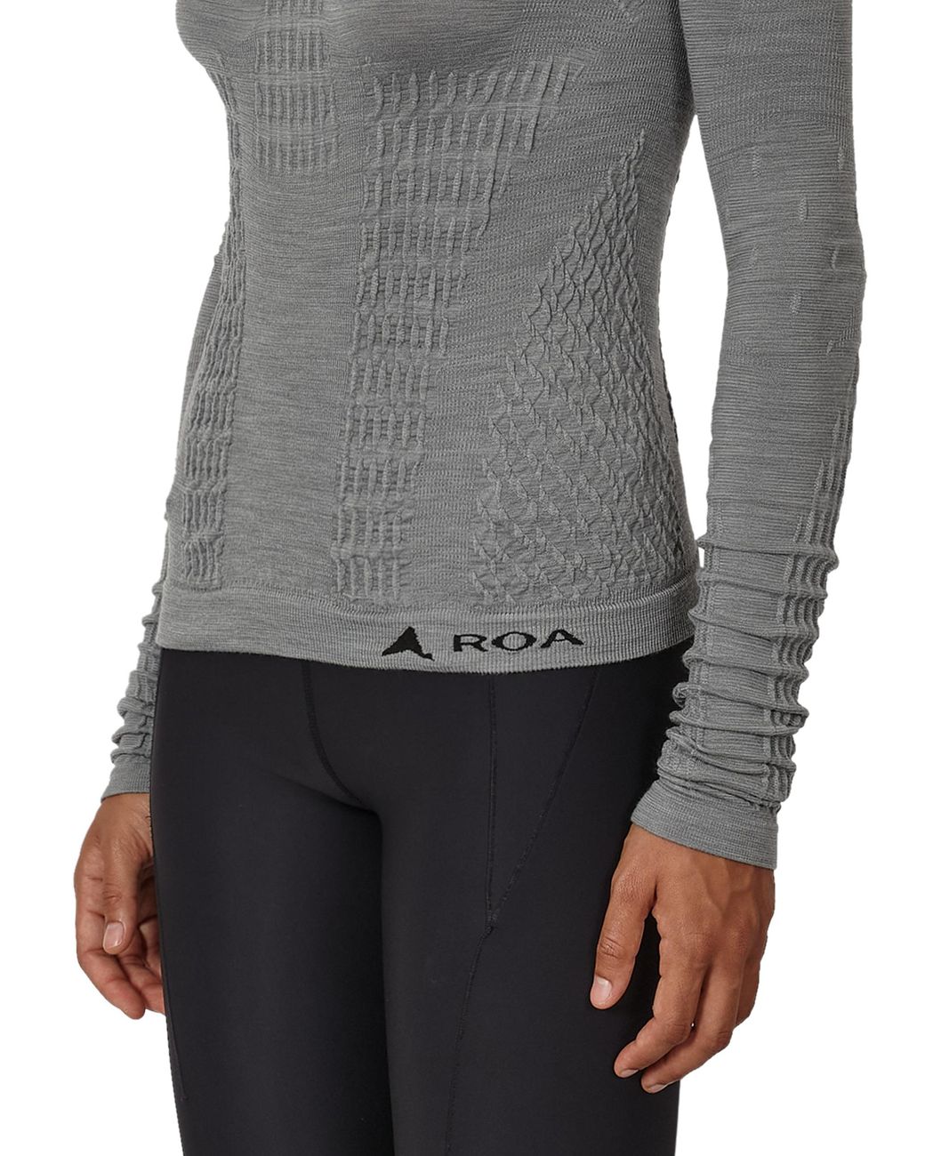 Roa Gray Aune Merino 3D Seamless Top Tops