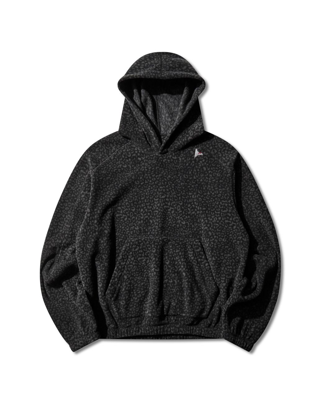Roa Black Drowi Polar Fleece Hoodie Tops