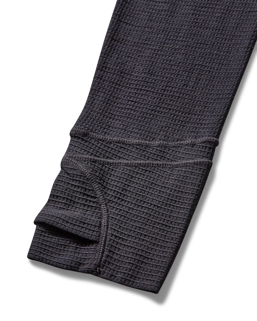 Roa Black Ashi Wool Tencel Baselayer Long Sleeve Tops for men