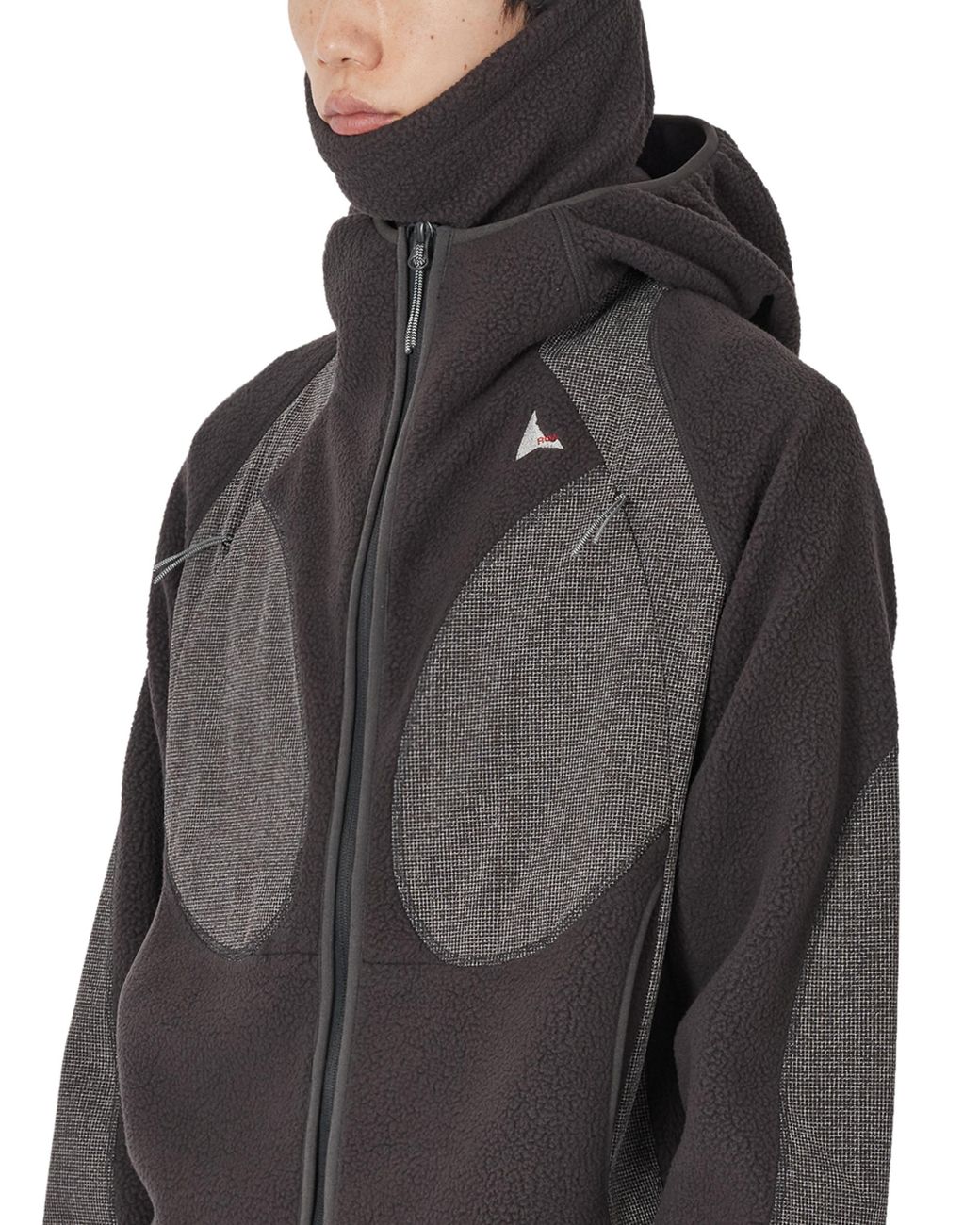 Roa Black Ocular Polartec Thermal Pro Zip Up Hoodie Tops