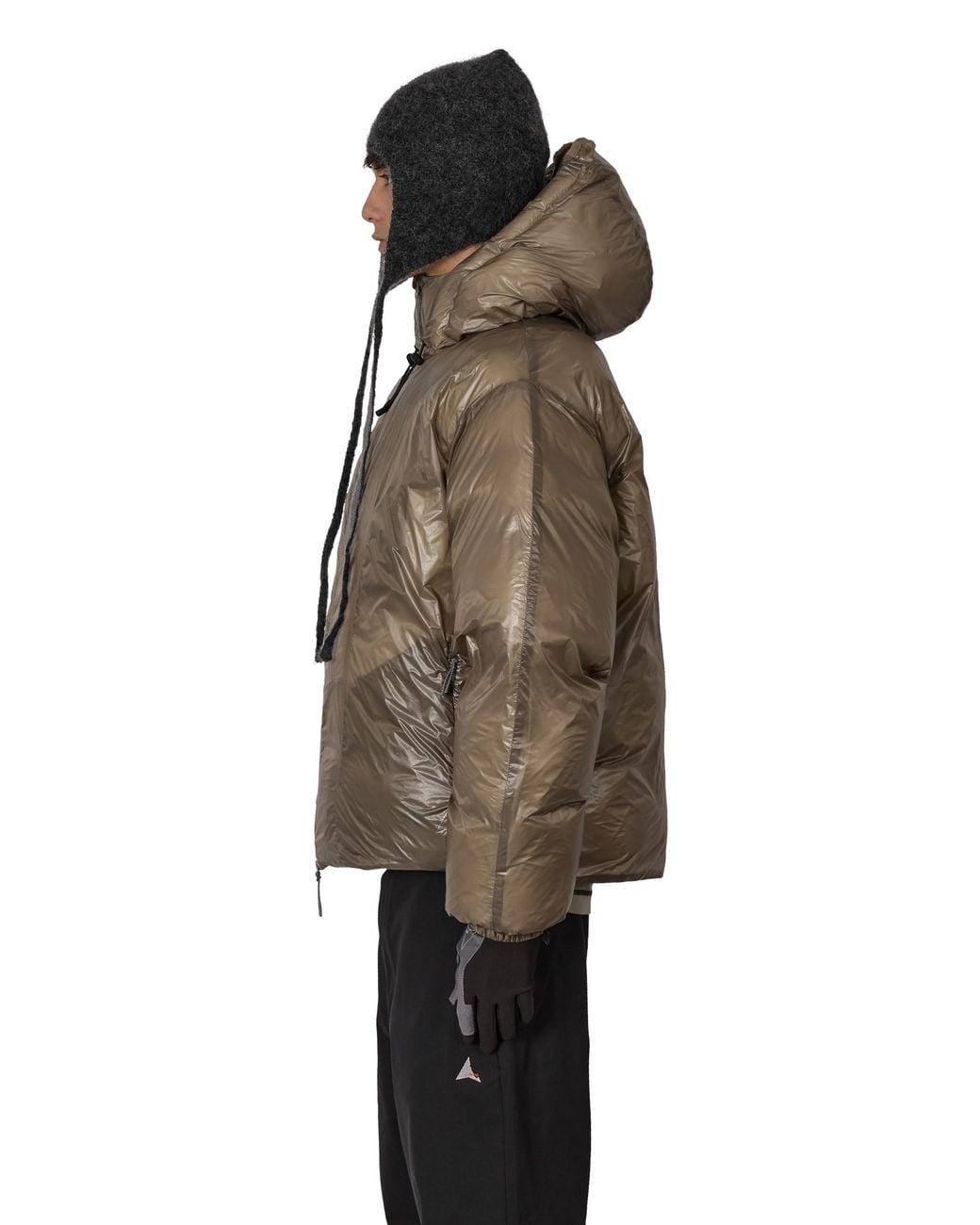 Roa Brown Synthetic Down Jacket Coats And Jackets for men