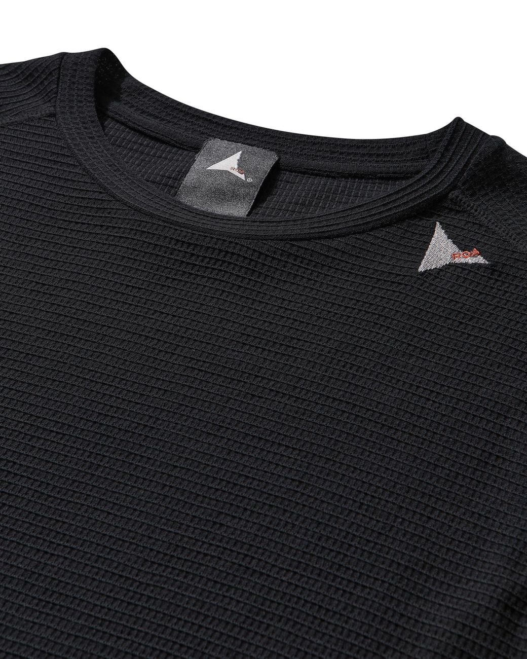 Roa Black Ashi Wool Tencel Baselayer Long Sleeve Tops for men