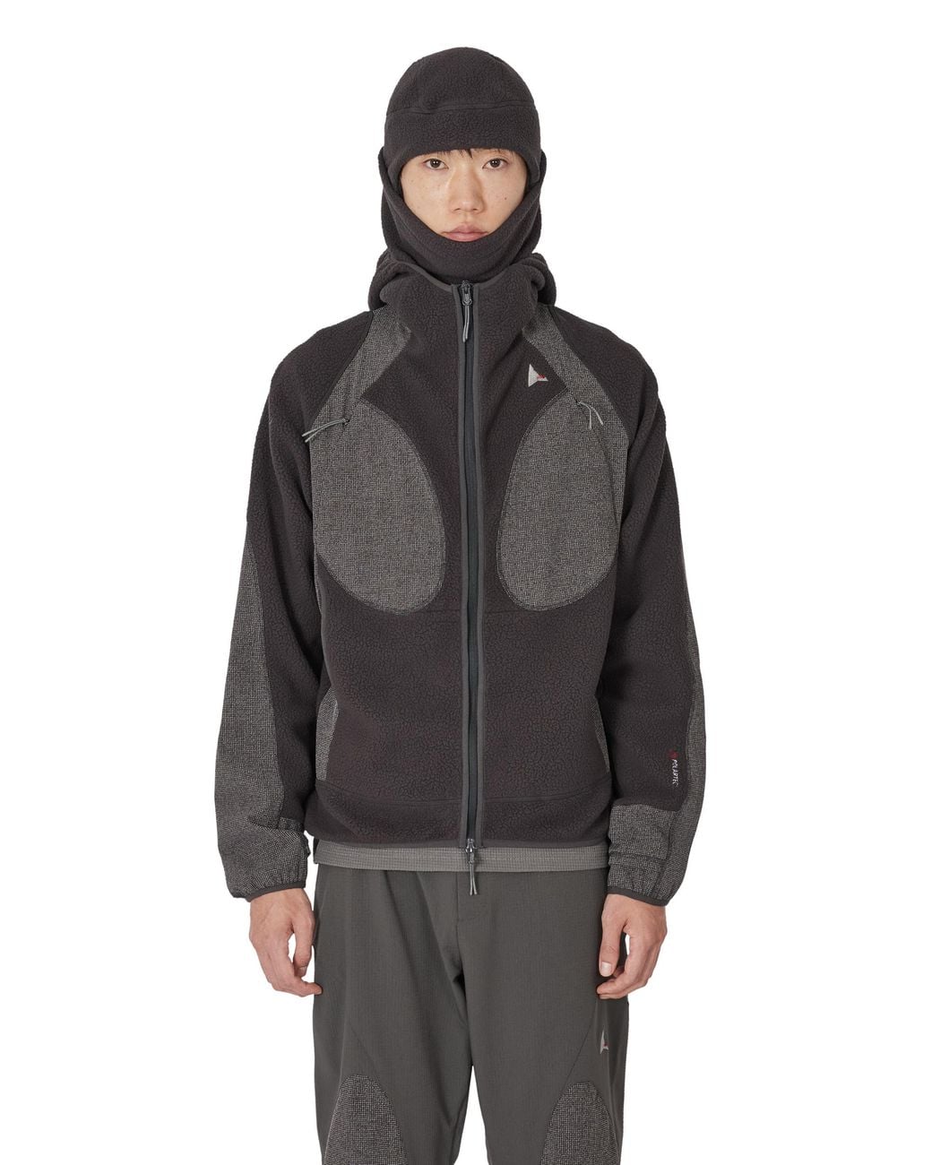 Roa Black Ocular Polartec Thermal Pro Zip Up Hoodie Tops