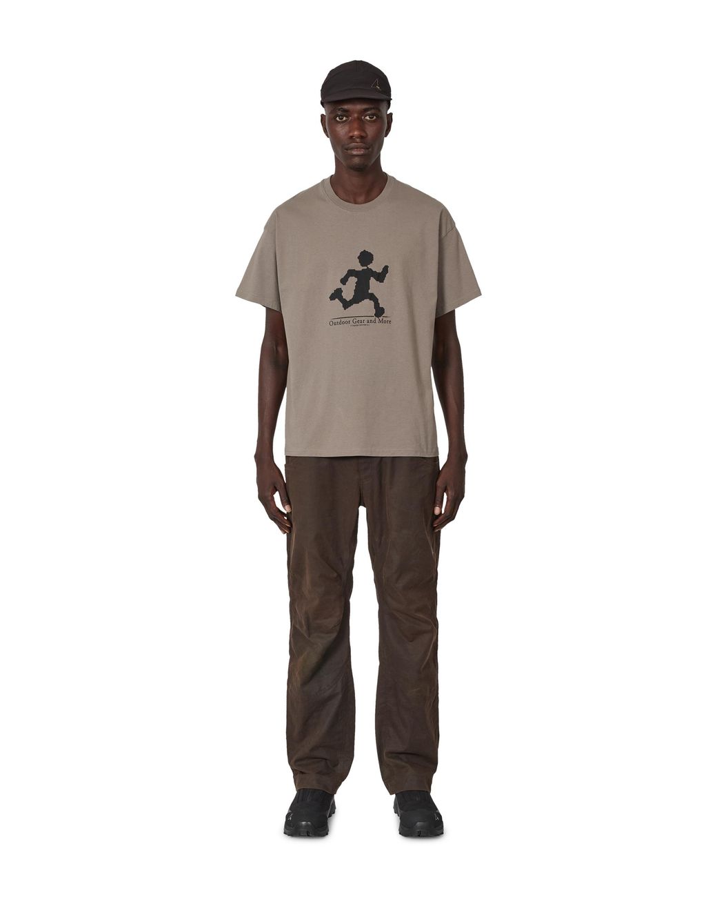 Roa Brown Gear Shadow T-Shirt Tops