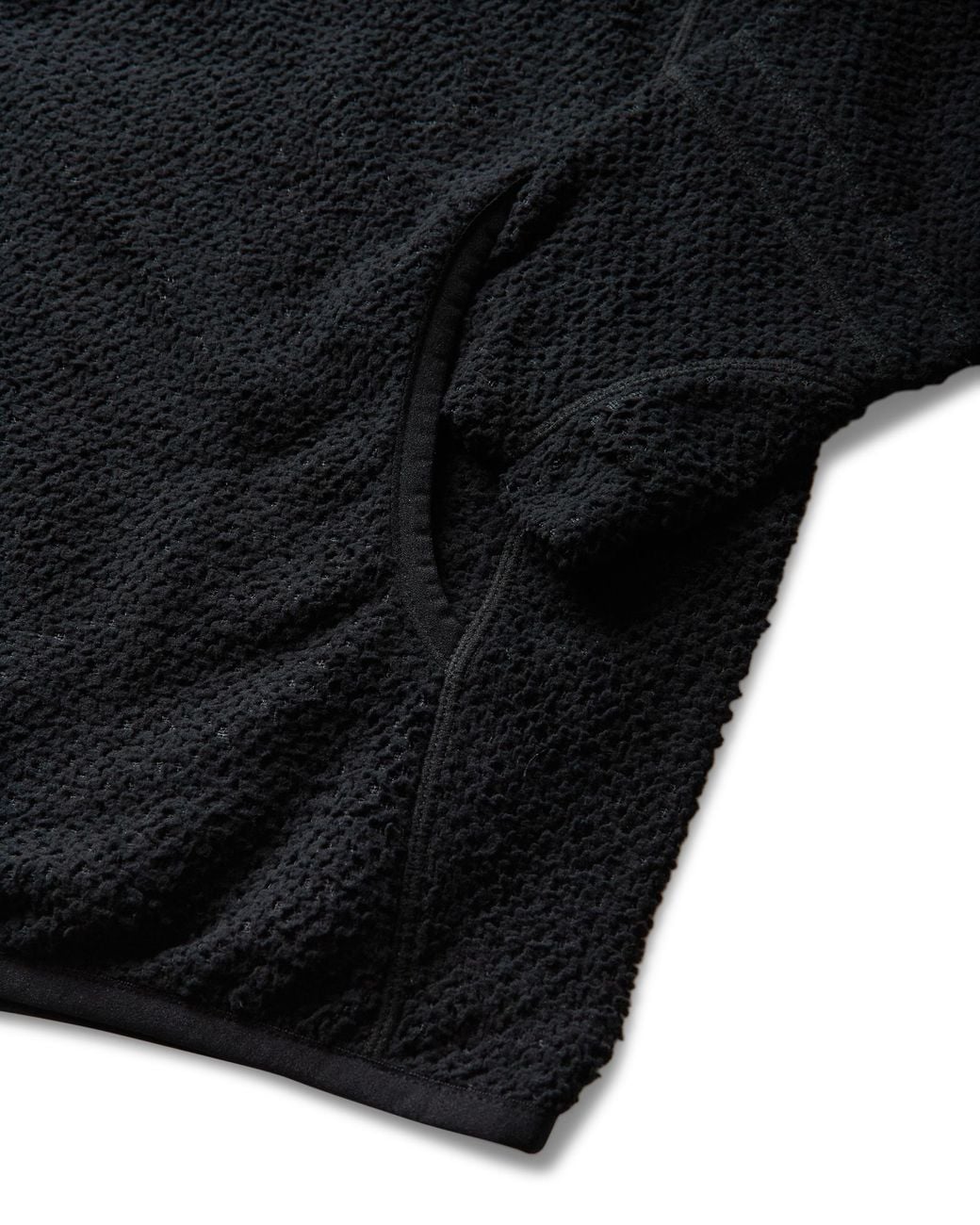 Roa Black Awi Thermal Zip Up Hoodie Tops for men