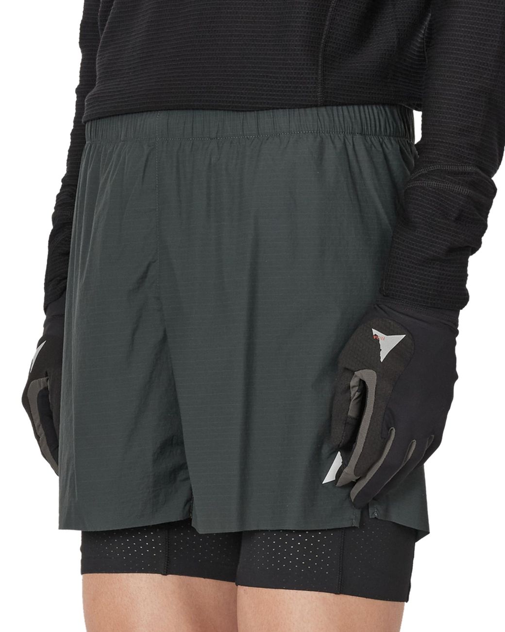 Roa Gray Helder 5 Inch 2-In-1 Running Shorts Bottoms for men