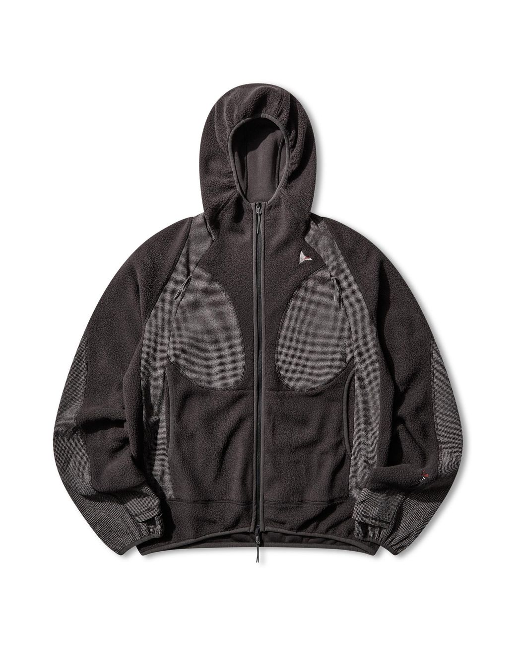 Roa Black Ocular Polartec Thermal Pro Zip Up Hoodie Tops
