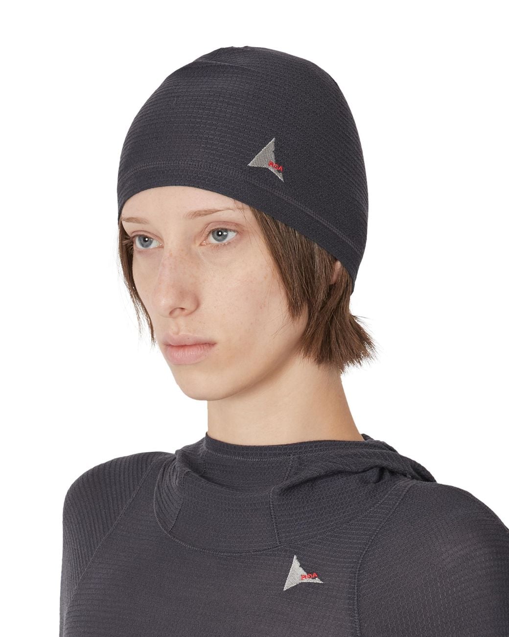 Roa Black Ashi Wool Tencel Beanie Soft Goods