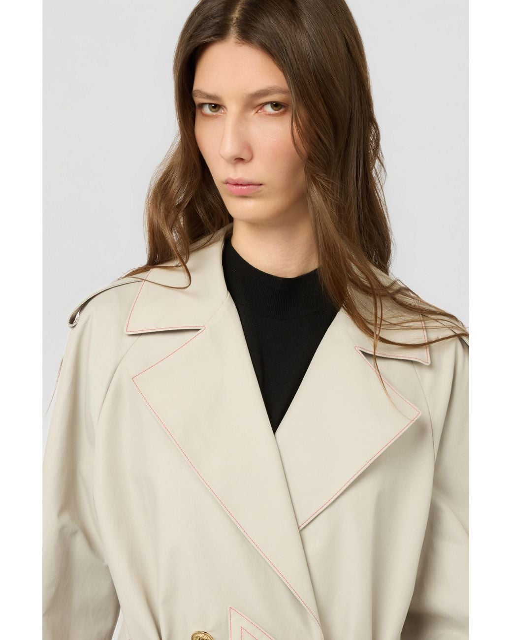 Roberto Cavalli Natural Trench Coat