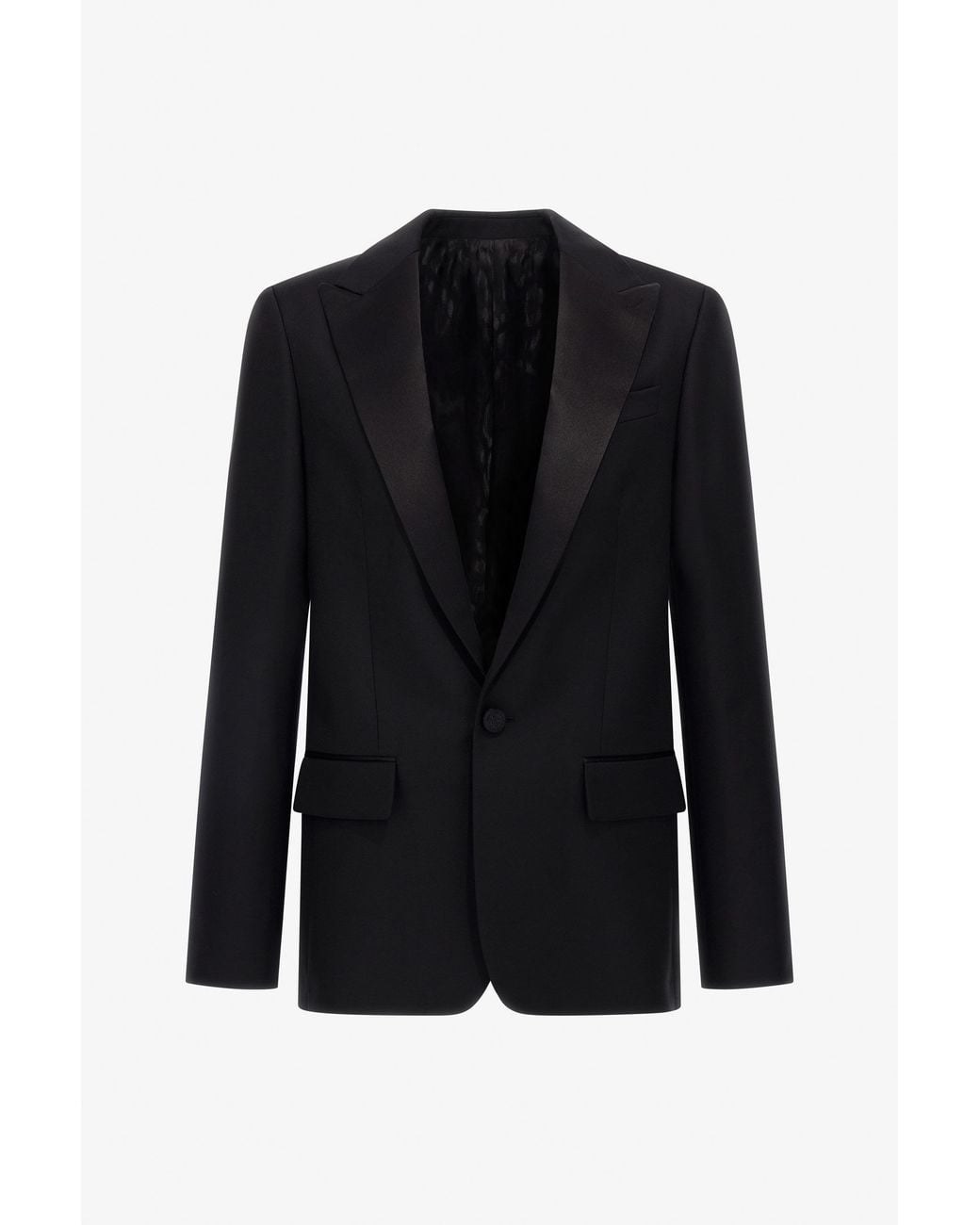 Roberto Cavalli Black Single Breasted Jacket for men