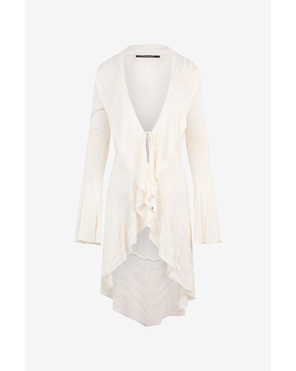 Roberto Cavalli White Off- Cardigan