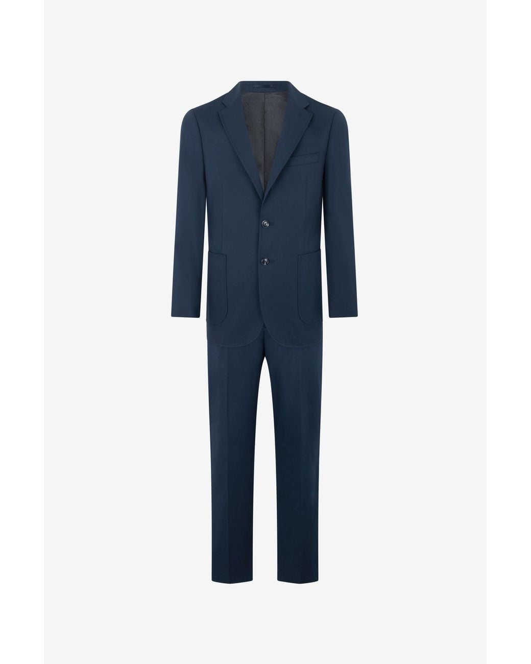 Roberto Cavalli Blue Cotton Suit for men
